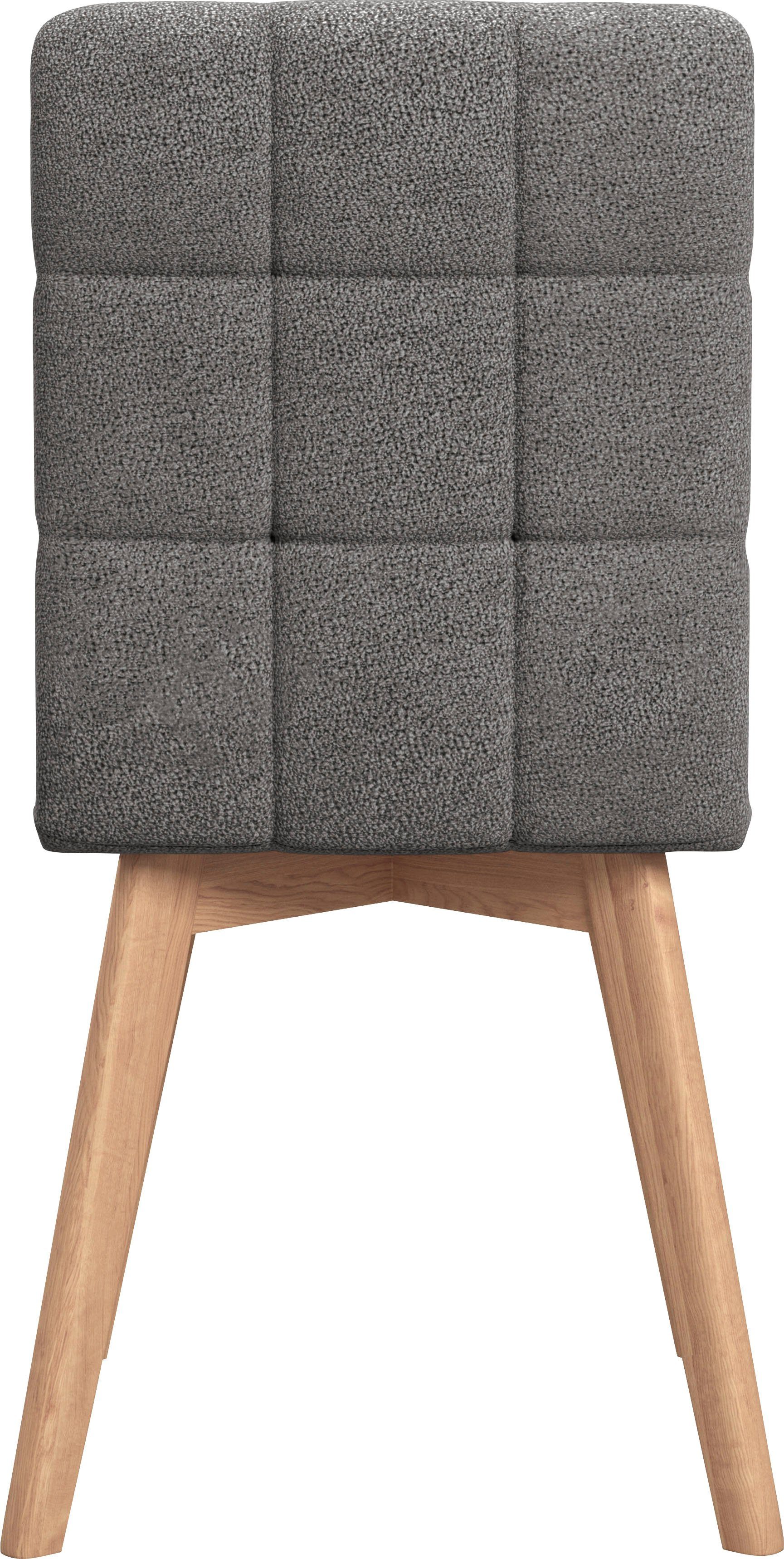 Home affaire 4-Fußstuhl Scala (Set, 2 St), Gestell aus Eiche Massivholz