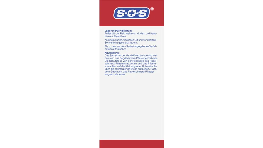 SOS Regel-Schmerz-Pflaster