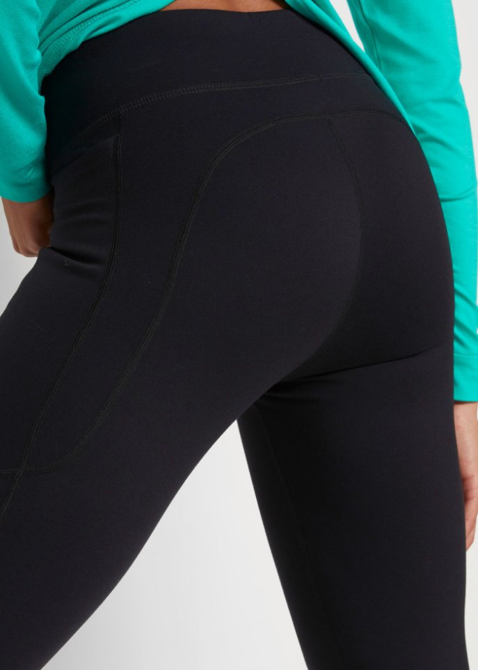 Ultrasofte Sport-Leggings mit seitlichen Taschen, knöchelfrei