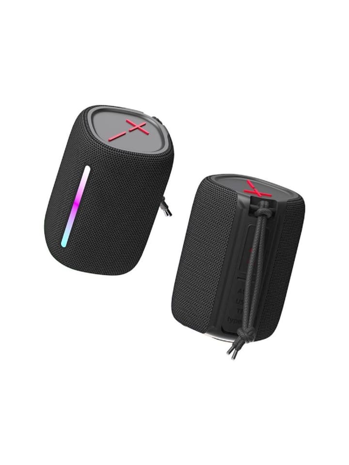 FOREVER Forever Bluetooth Lautsprecher BS-10 LED schwarz in Schwarz günstig kaufen onesize