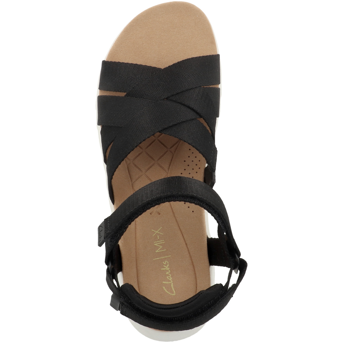 Clarks DashLite Cross Sandale schwarz