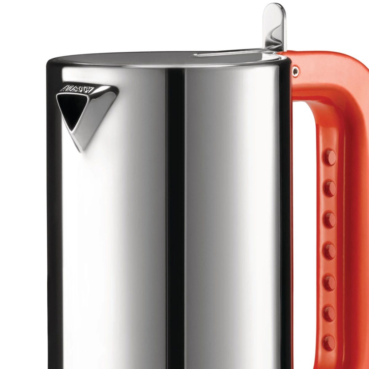 Alessi Espressokocher Espressokocher SAPPER 15cl SE, 0.15l Kaffeekanne, Für 1 bis 3 Tassen Espresso, orangeroter Griff Jubiläumsedition