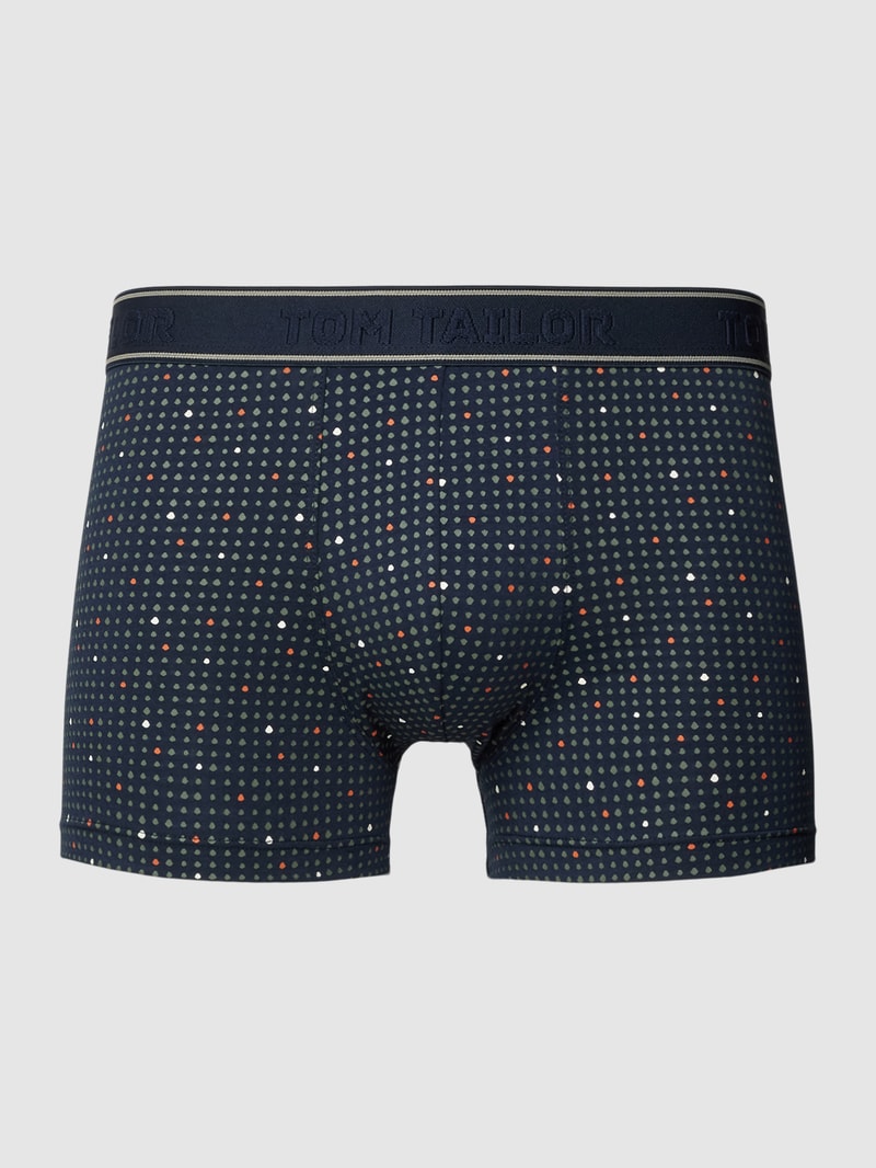 Pants mit Muster-Print Modell 'MODAL' in dunkelblau
