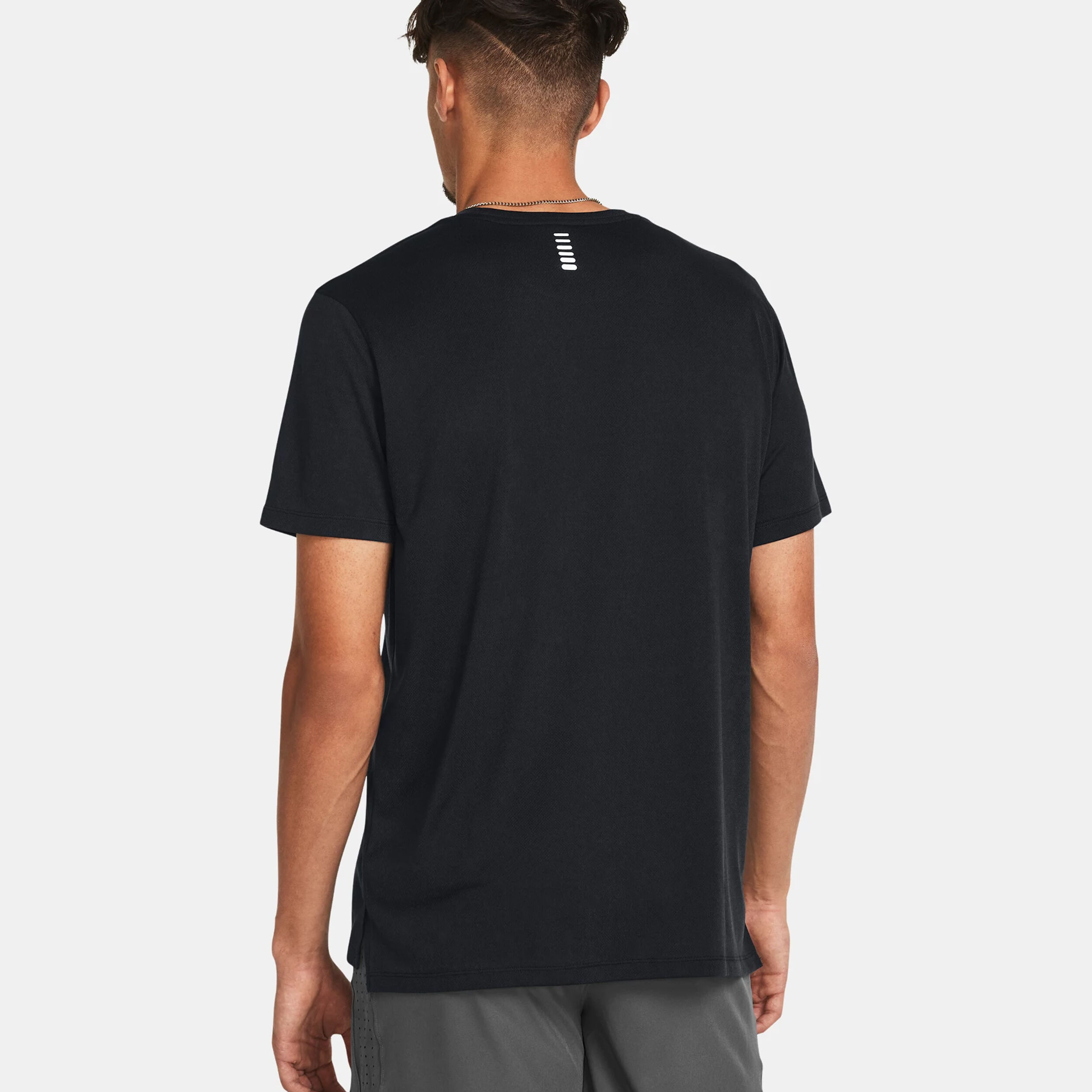 Streaker Splatter SS Laufshirt Herren - Schwarz