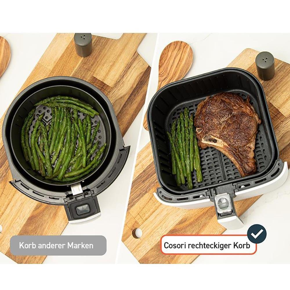 Cosori Heißluftfritteuse - Premium 5.5L XXL Heißluftfritteusen-Set, 1700 W