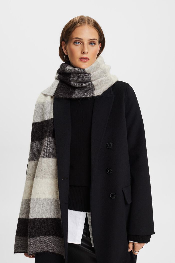 Jacquardschal aus Mohair und Wolle