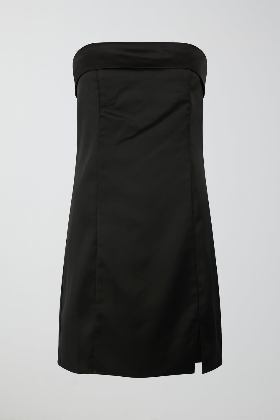 Satin tube mini dress