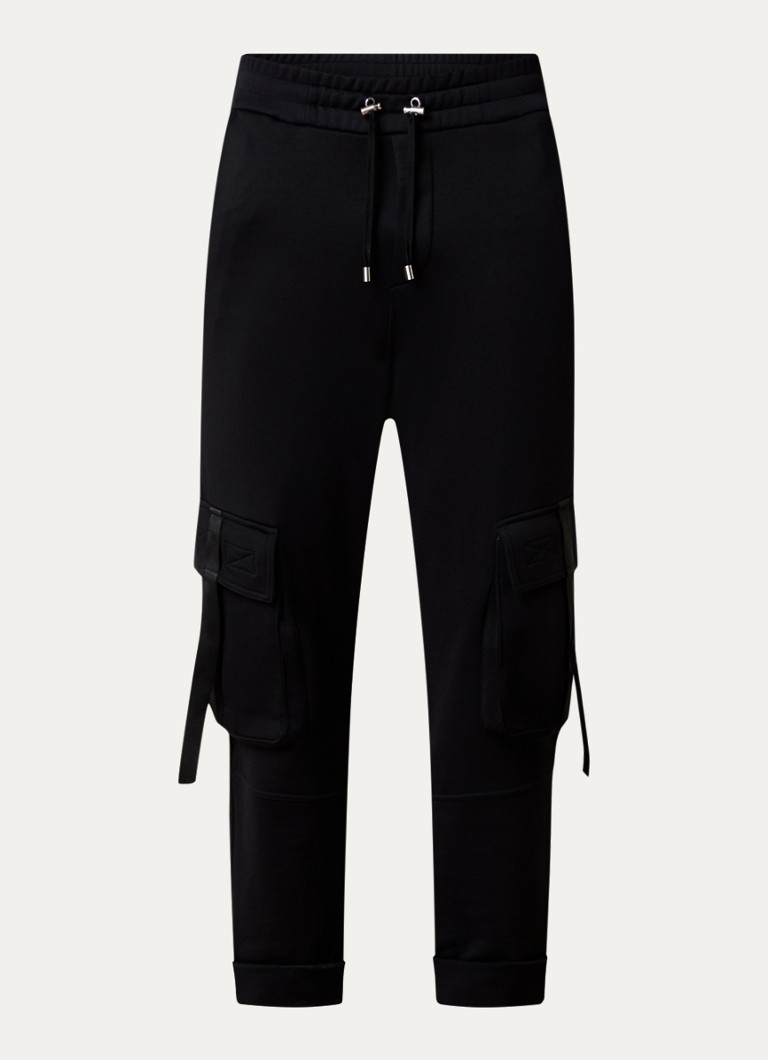 Pantaloni de trening conici Balmain cu buzunare încastrate