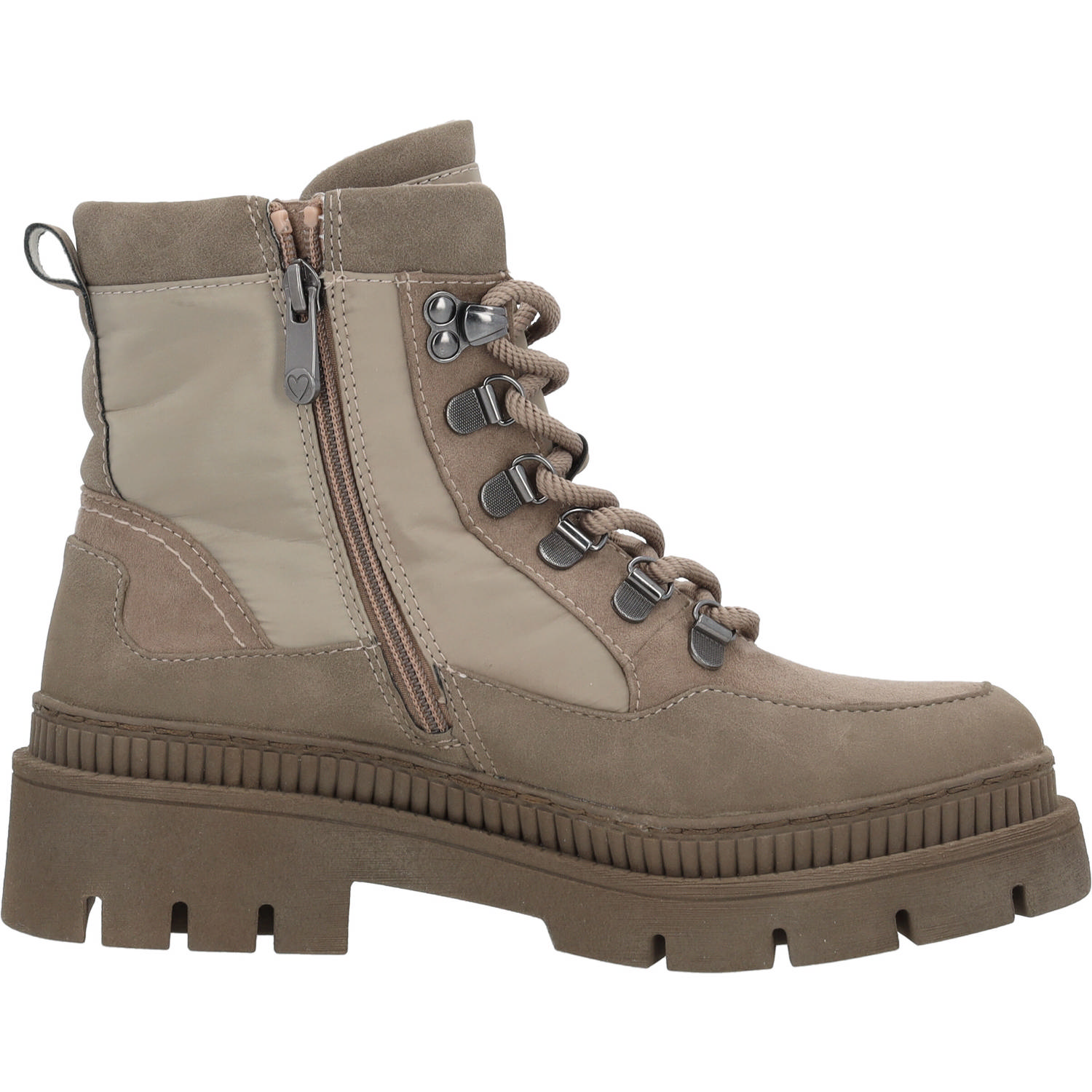 Marco Tozzi 26224, Schnürstiefel, Damen, Grau (Stone)