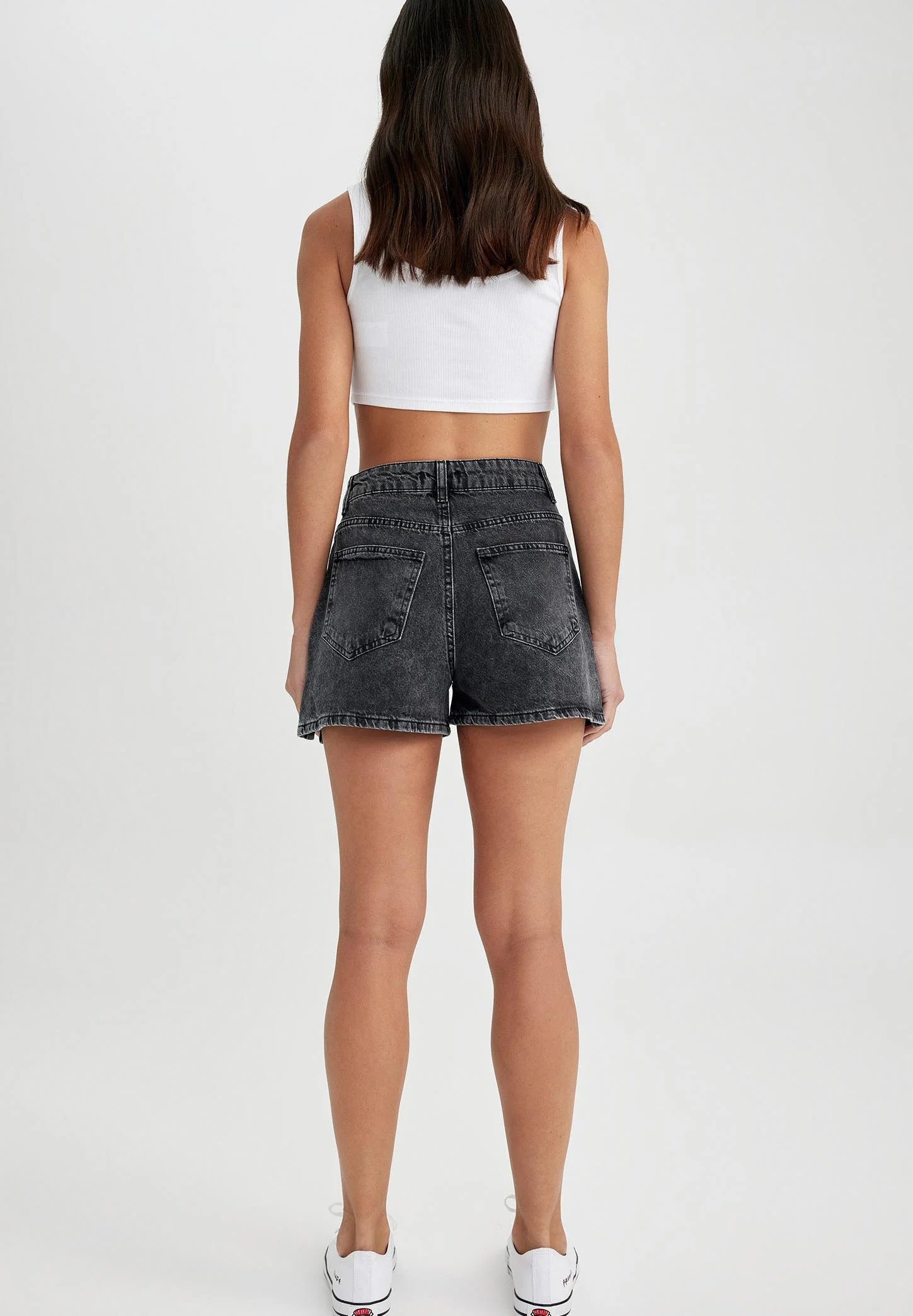 DeFacto MOM FIT - Pantalones cortos vaqueros
