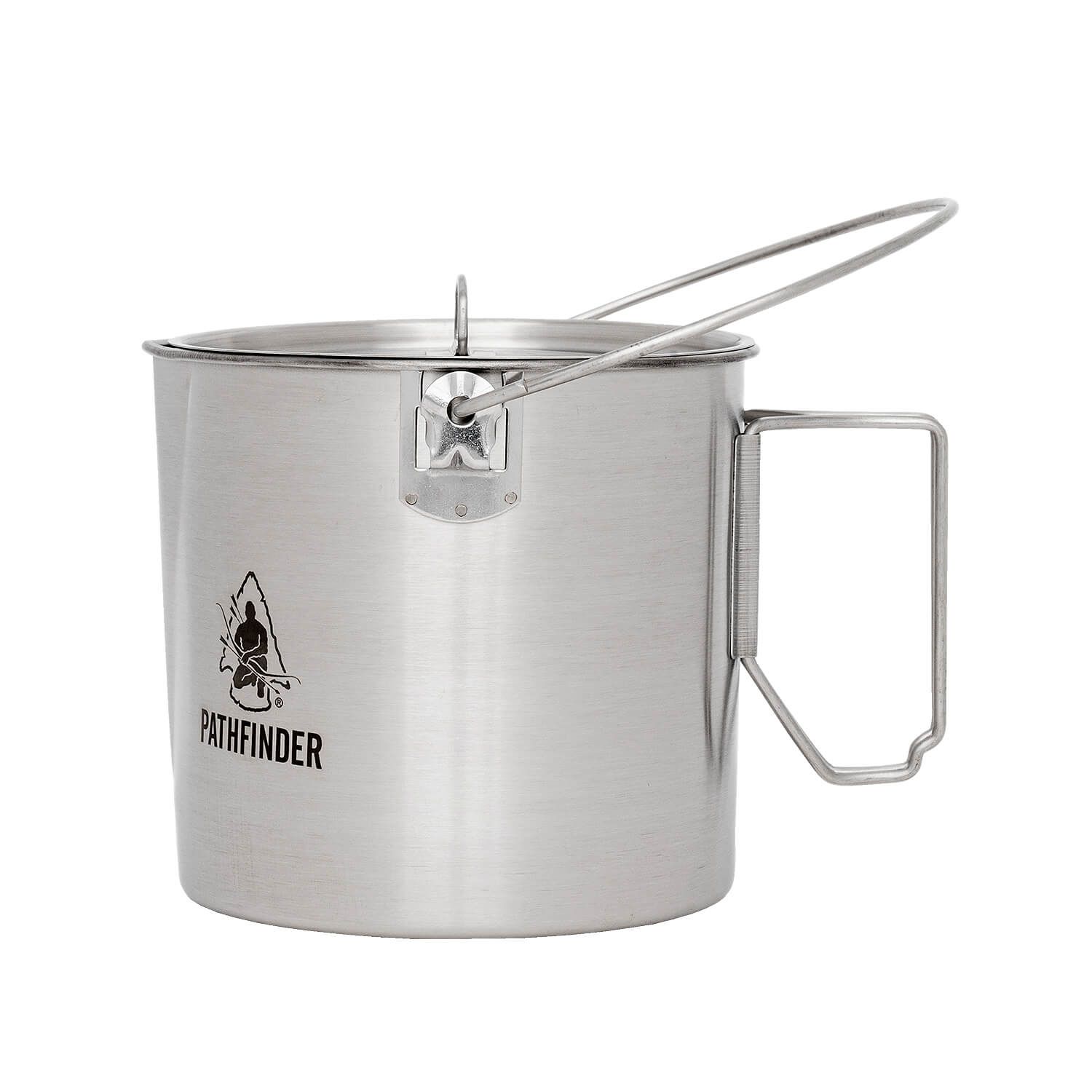 Edelstahl Bush Pot mit Deckel 1.9 Liter