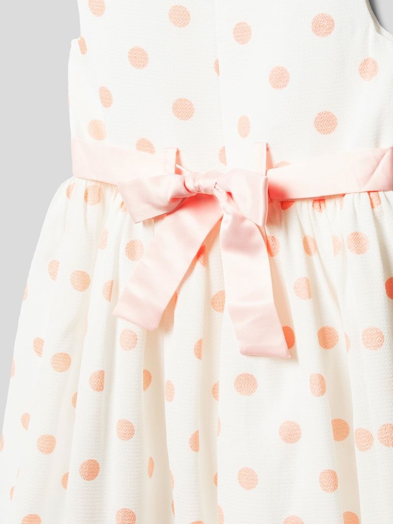 Kleid mit Polka Dots in rosé