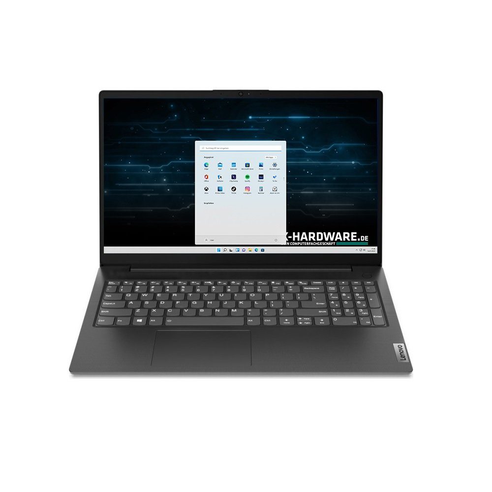 Lenovo V15 IJL, Celeron N4500, 16GB RAM, bis zu 1000GB NVMe SSD Business-Notebook (39,60 cm/15.6 Zoll, Intel Celeron 4500, Intel UHD Graphics (iGPU), 256 GB SSD, Windows 11 Professional)
