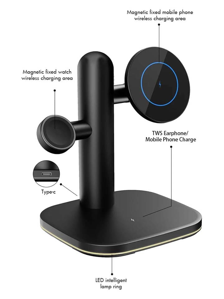 SmartCase Magnetische Ladestation in Schwarz günstig kaufen onesize