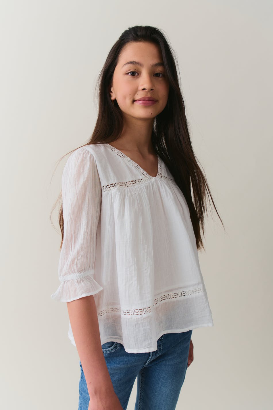 Y puff sleeve blouse