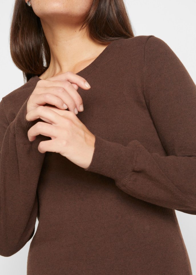 Strickkleid aus recycelter Baumwolle