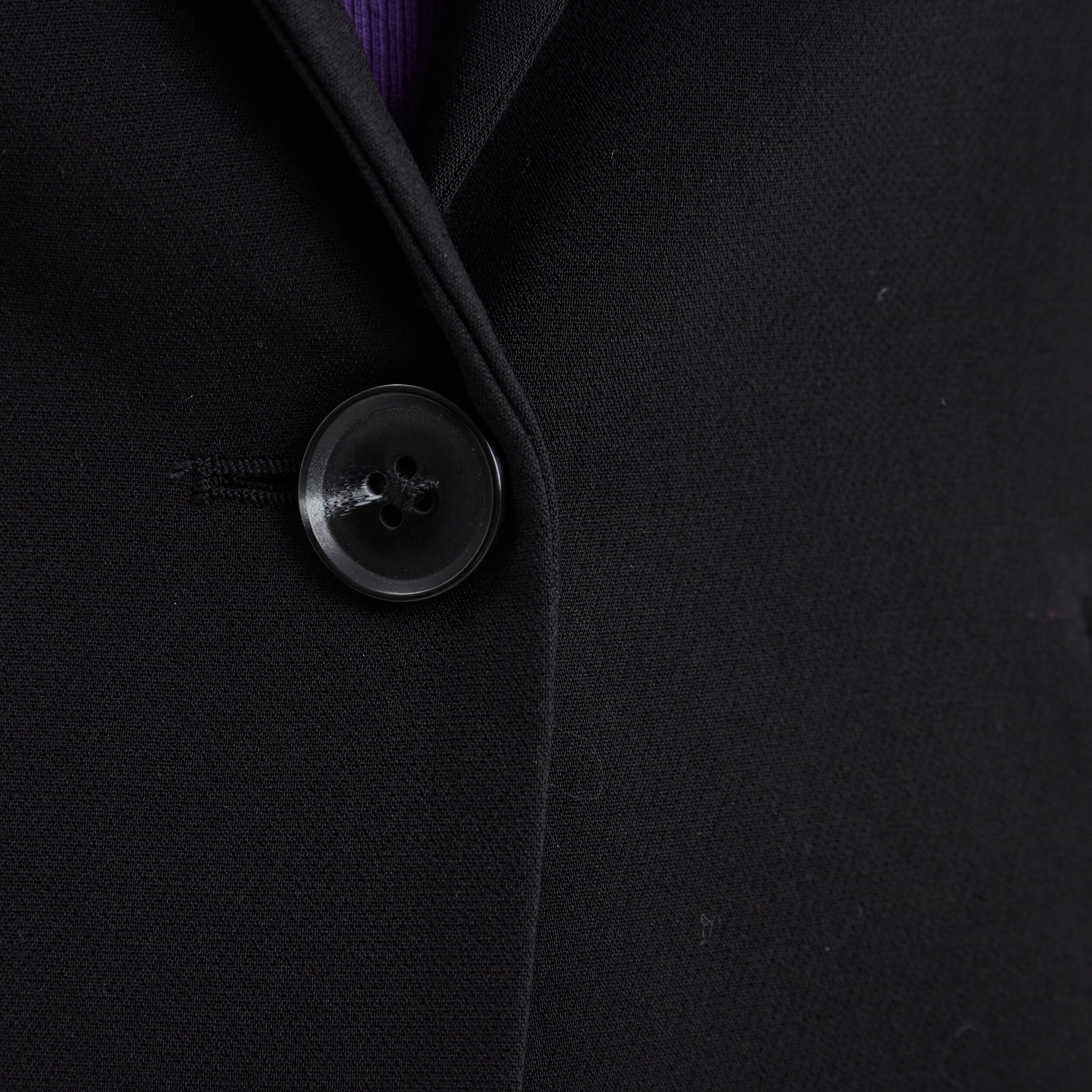 Veste droite boutonnée manches longues noir femme | La Halle