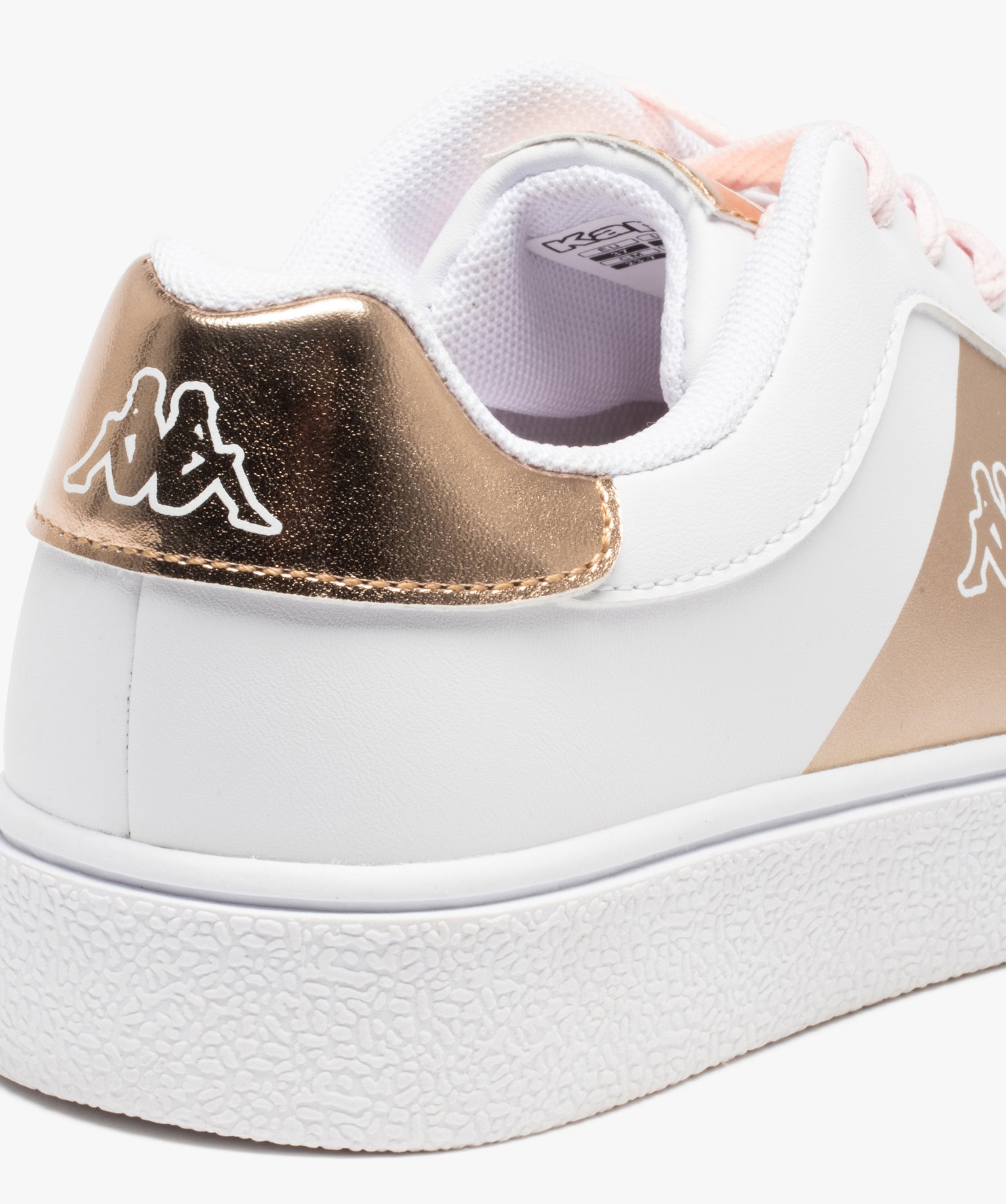 Tennis femme à lacets et détails brillants – Kappa San G... blanc | GEMO