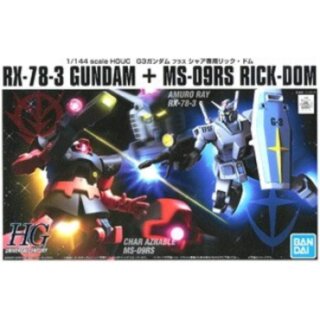 Gundam - HGUC 1/144 G-3 vs Char's Rick Dom Set