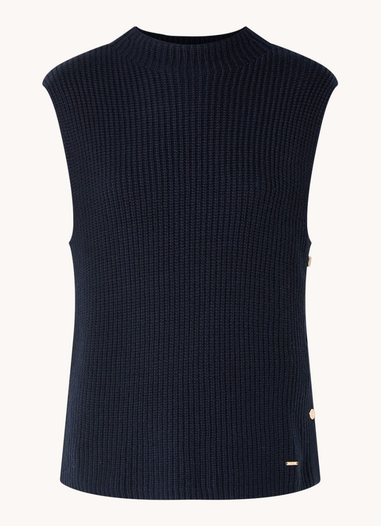 Sweter BRAX Enie Spencer o grubym splocie z mieszanki wełny, z ozdobnymi guzikami.