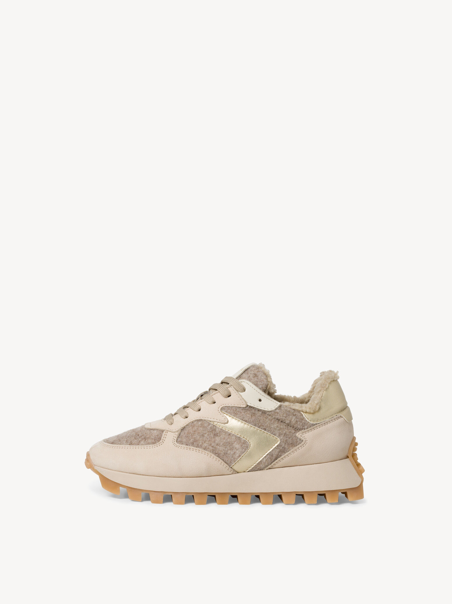 Basket en cuir - beige