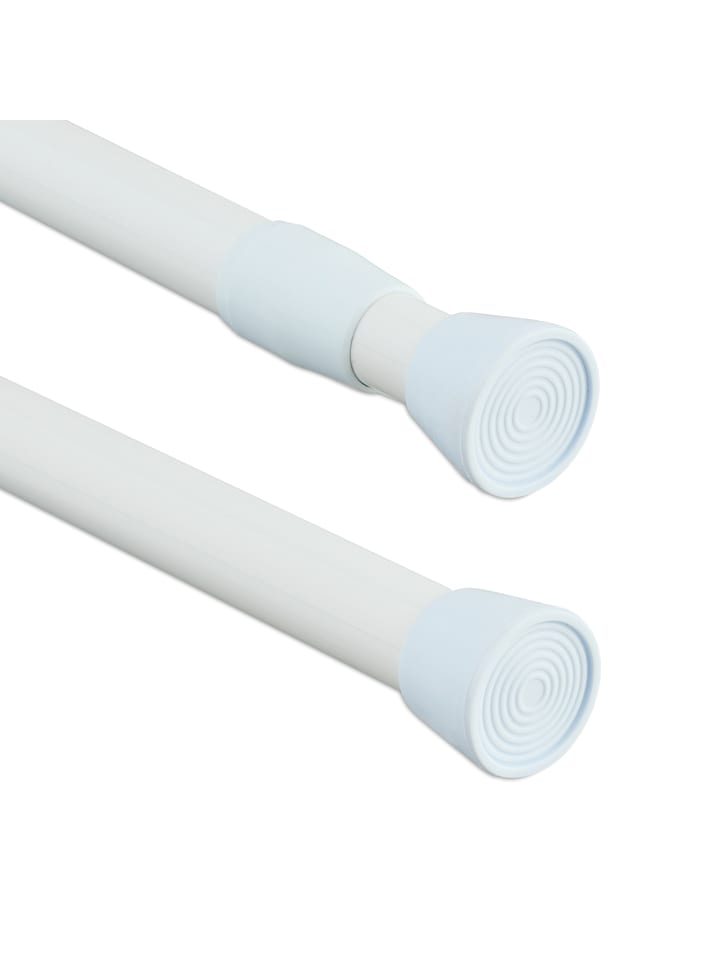 relaxdays Teleskopstange in Weiß - (L)110–200 cm günstig kaufen onesize