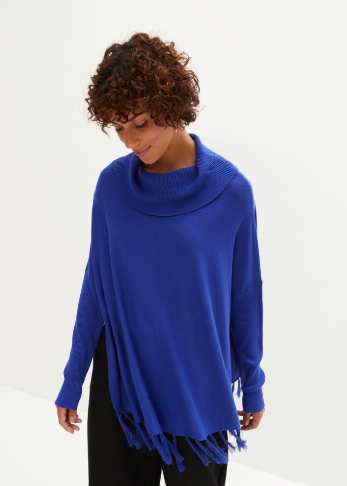 Pullover mit Fransenkante