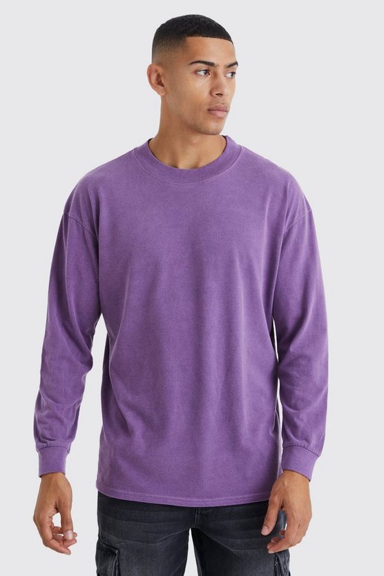 Langärmliges Oversize T-Shirt mit Print