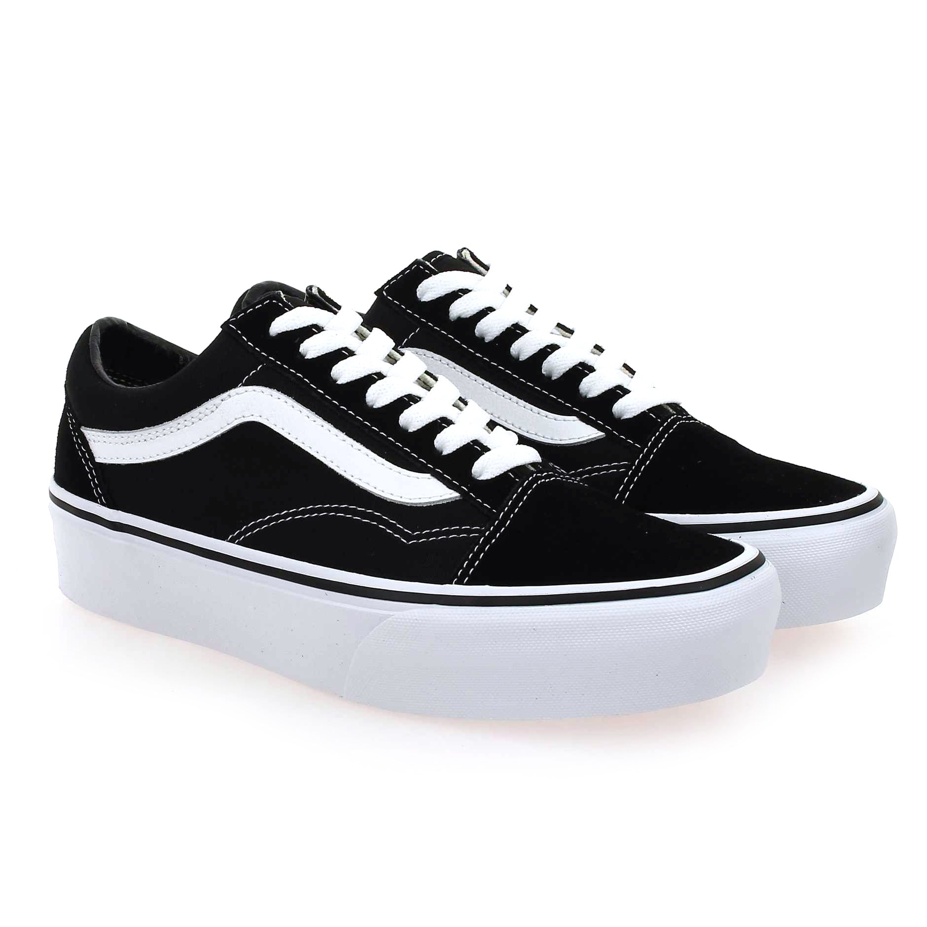 Vans  OLD SKOOL PLATFORM - Noir Blanc