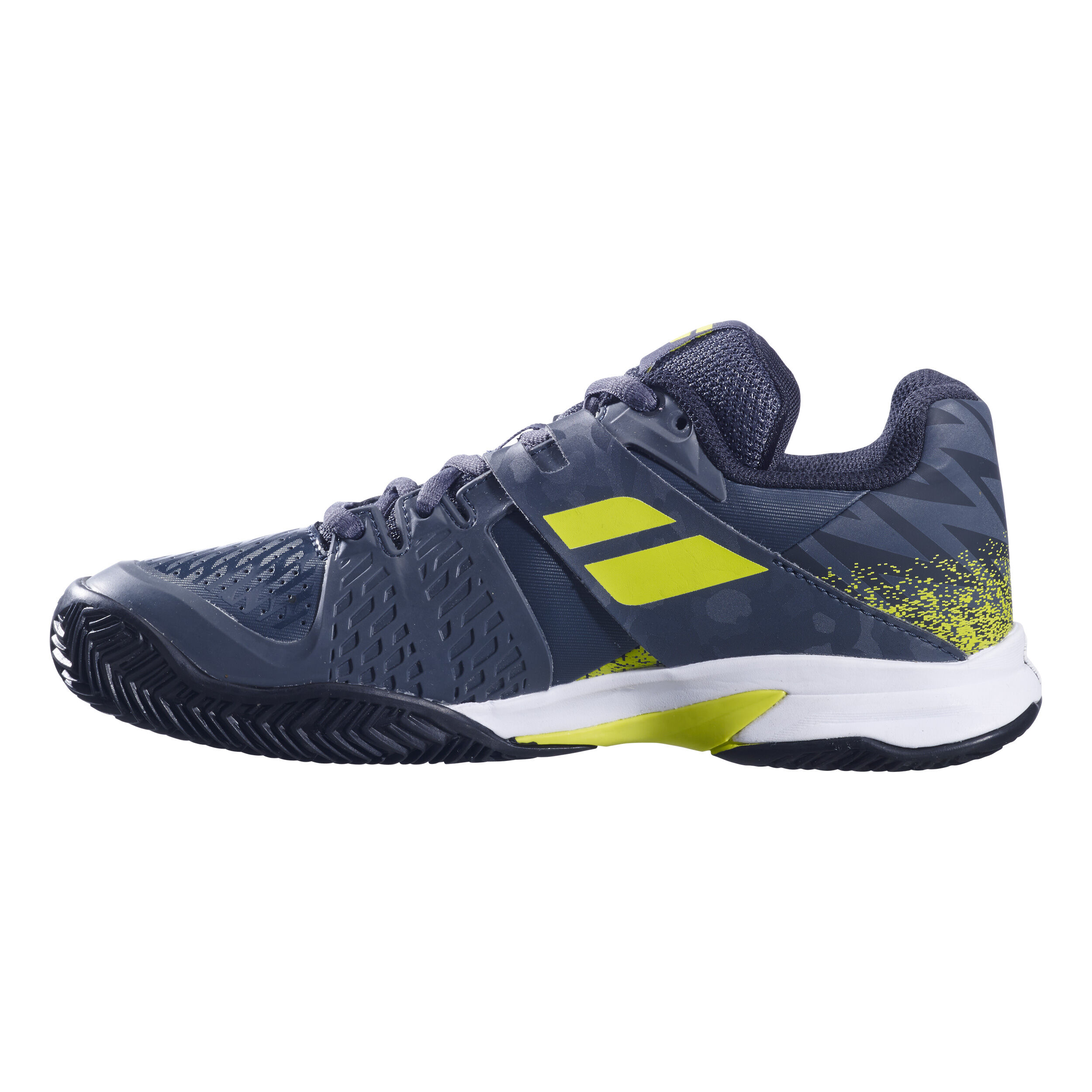 Propulse Sandplatzschuh Kinder - Dunkelblau, Neongrün