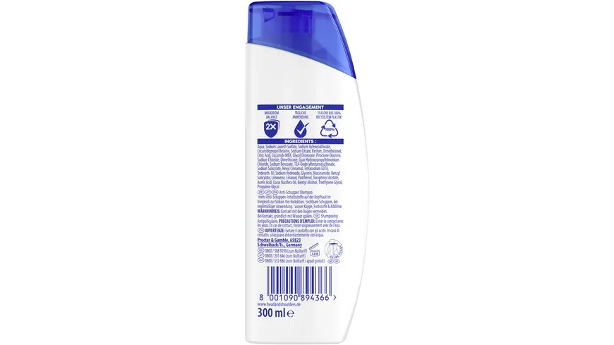 Head & Shoulders Anti Schuppen Shampoo Tiefenpflege 300ml 300 ml