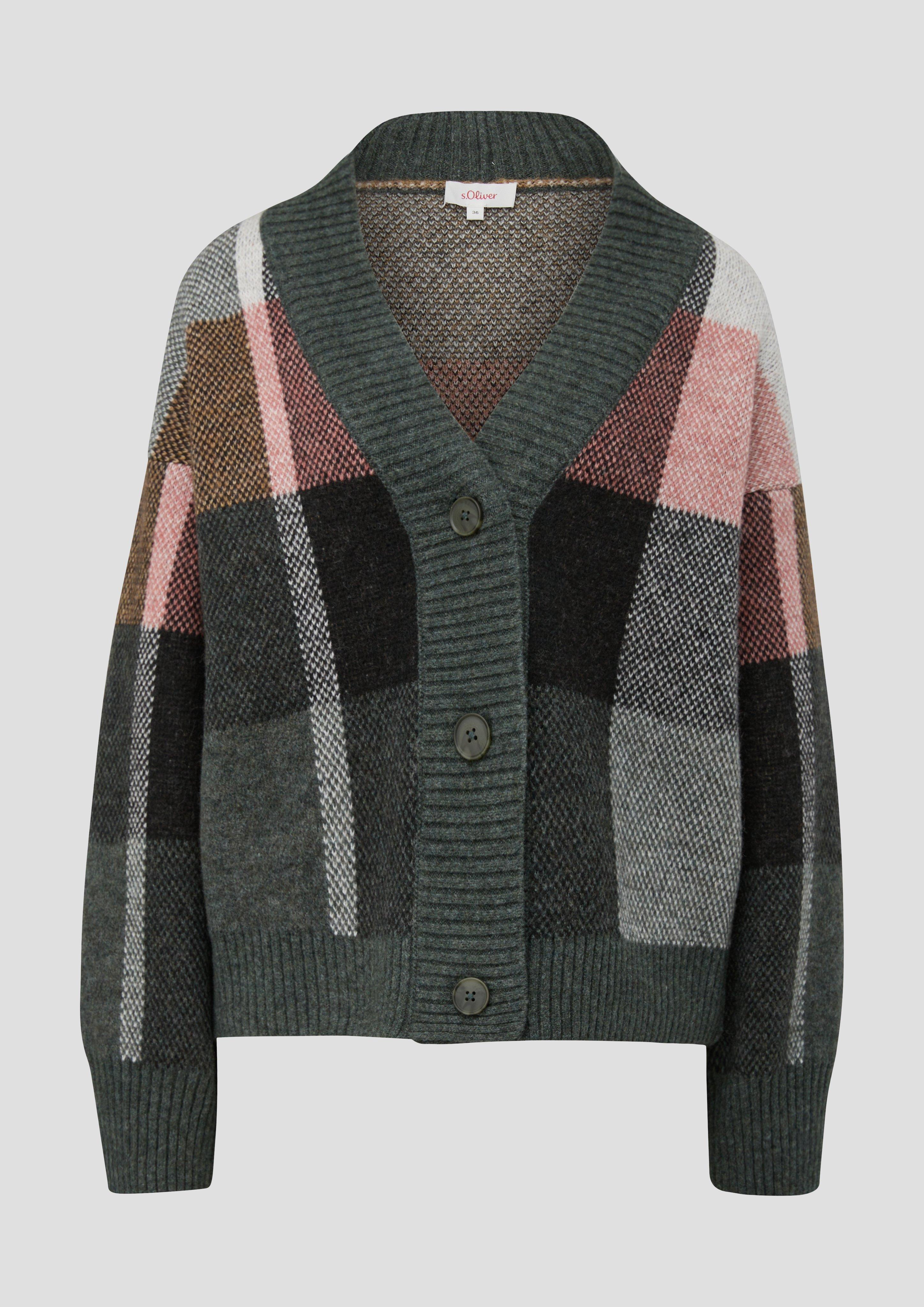 Strickjacke aus Wollmix  2135251-99N4