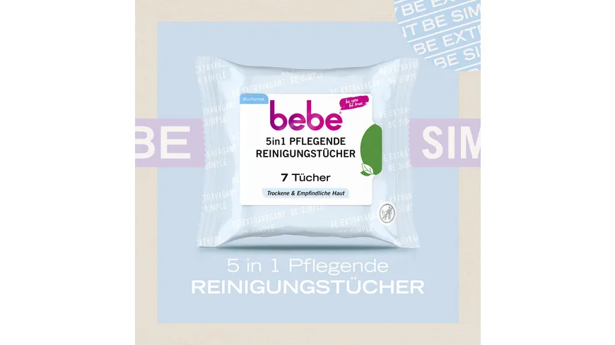 bebe 5in1 PFLEGENDE REINIGUNGSTÜCHER 7 Tücher