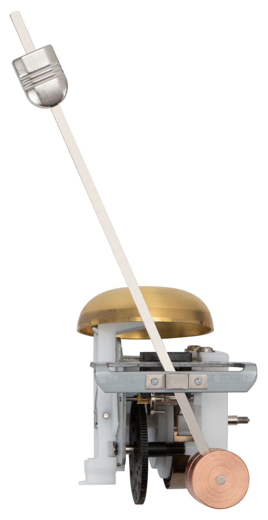 Steinmayer Metronom mit Glocke - 40-208 Schläge pro Minute, Mechanischer Taktgeber in Pyramidenform - 4 Taktarten