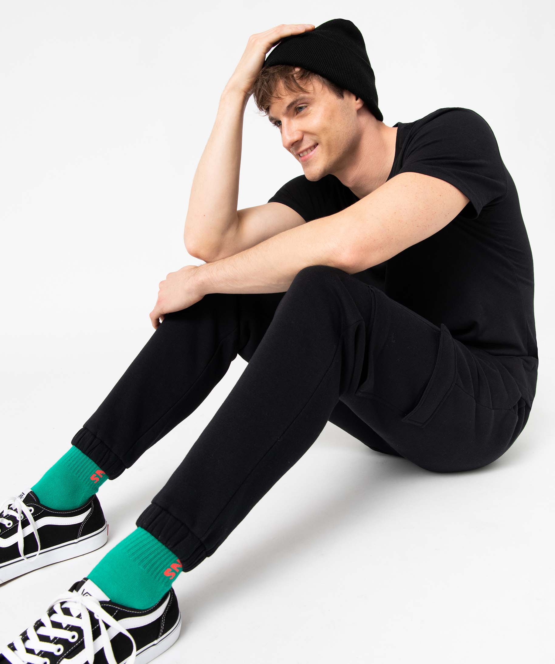 Pantalon de jogging homme molletonné noir | GEMO