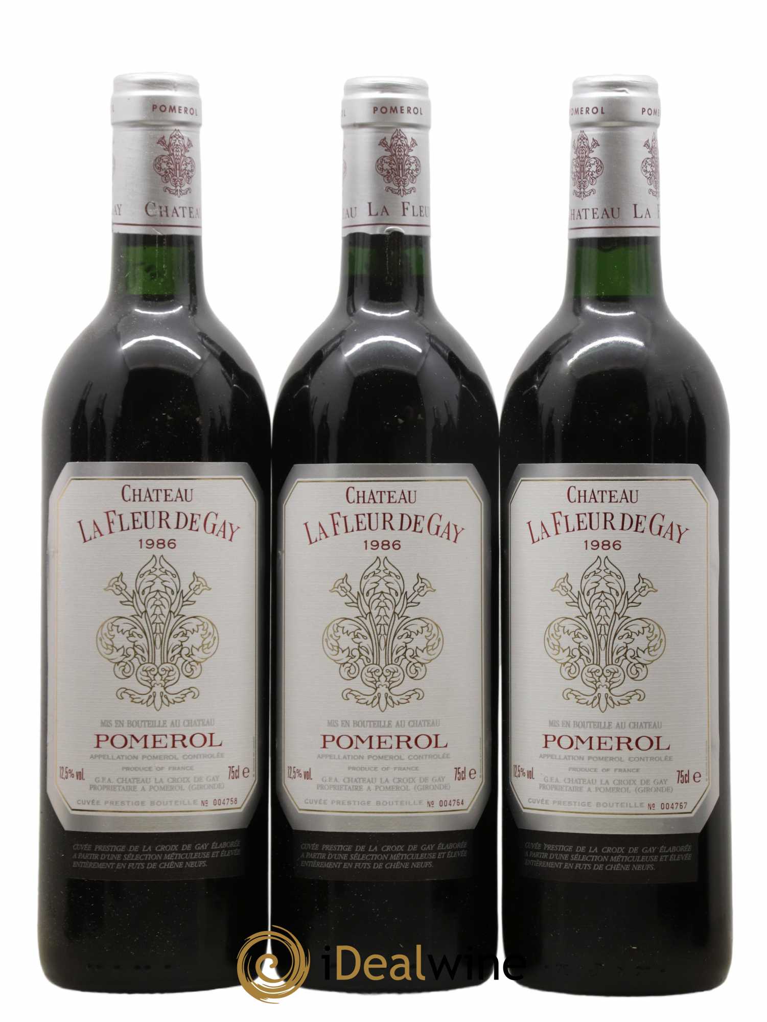 Château la Fleur de Gay  1986 - Lot de 12 Bouteilles