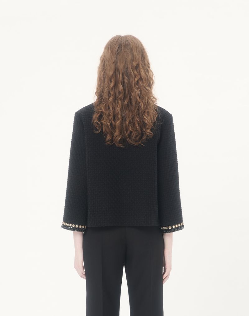 Jaqueta de tweed Canestrello bordada