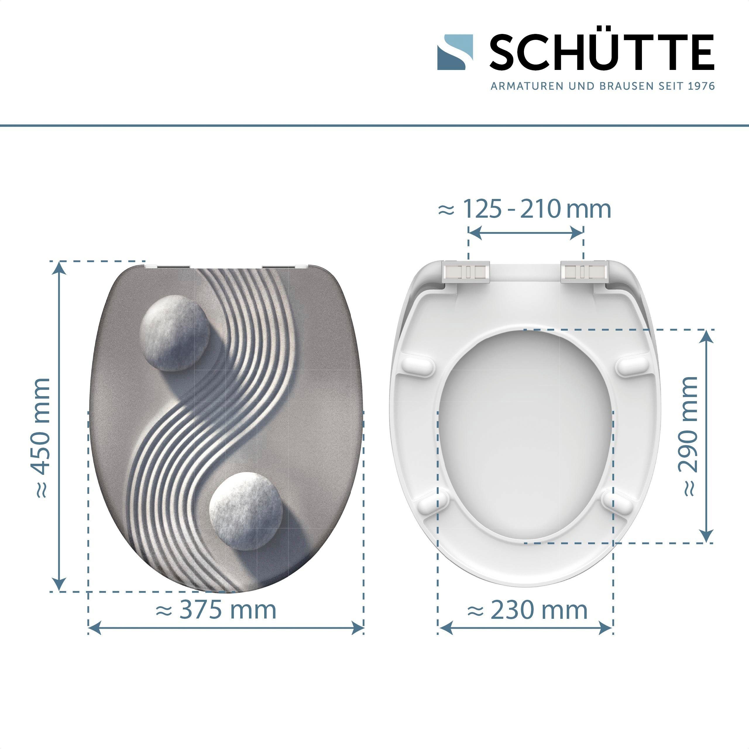 Schütte WC-Sitz Yin & Yang, Duroplast, mit Absenkautomatik