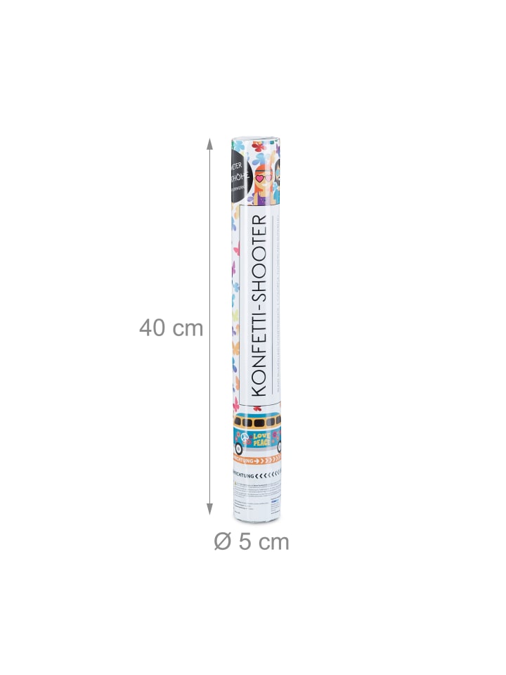 relaxdays Party Popper in Bunt - 40 cm günstig kaufen onesize