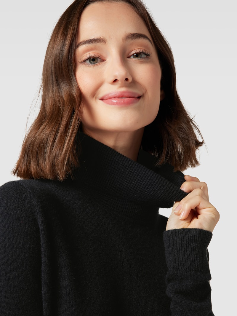 Longsleeve aus Kaschmir in schwarz