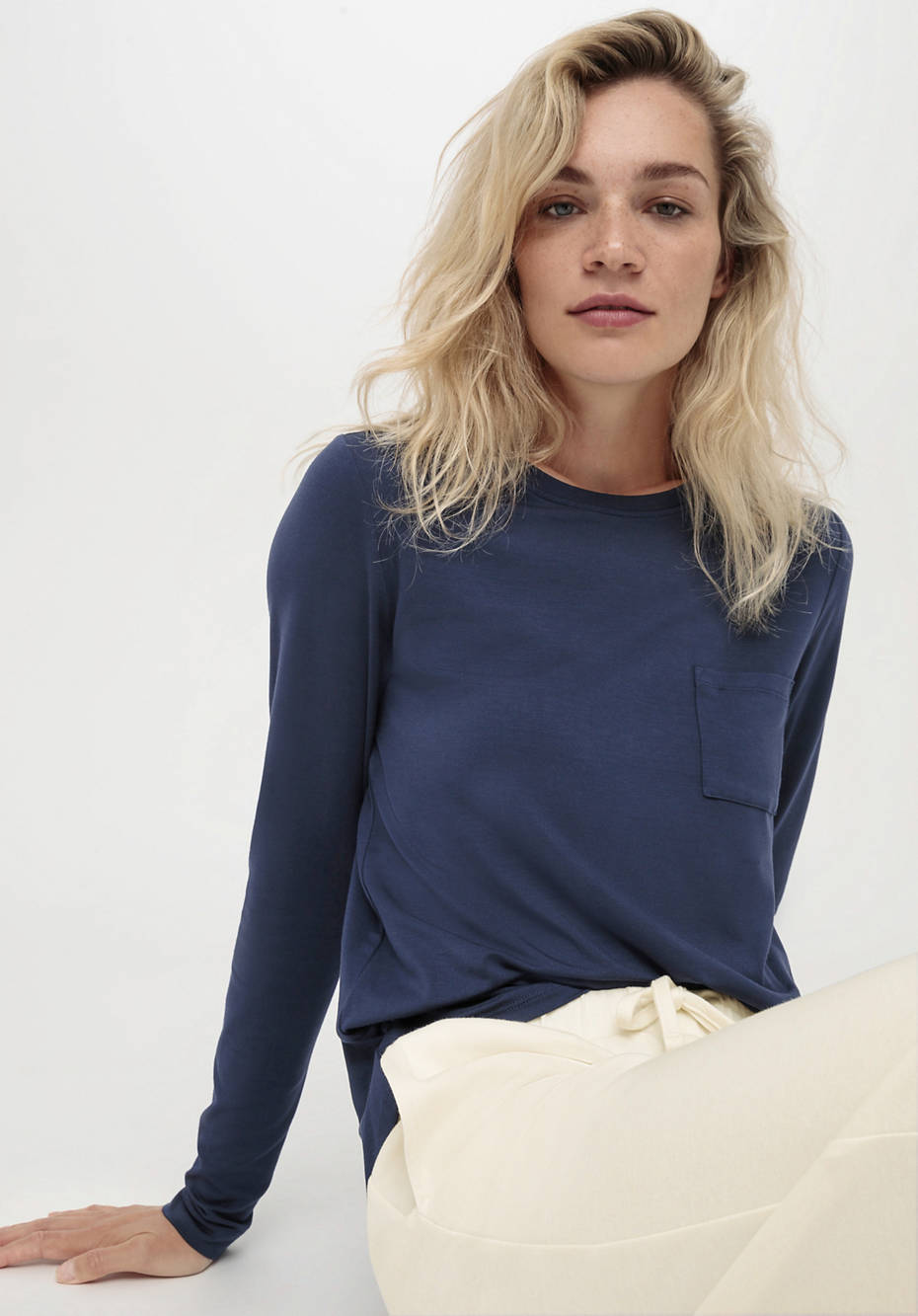 Langarm Schlafshirt aus Tencel™Modal