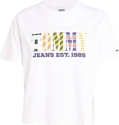TOMMY-JEANS Damen T-Shirt LUXE 2 Classic Fit