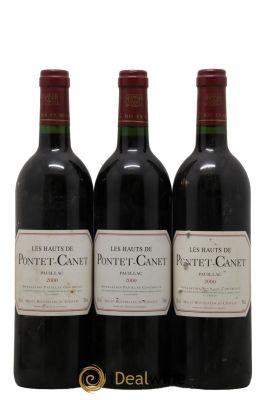 Les Hauts de Pontet-Canet Second Vin  2000 - Lot de 3 Bouteilles