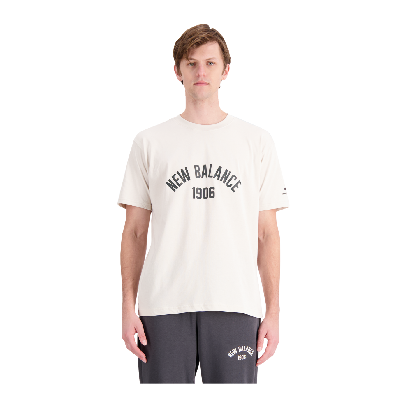 New Balance Essentials Varsity T-Shirt Schwarz