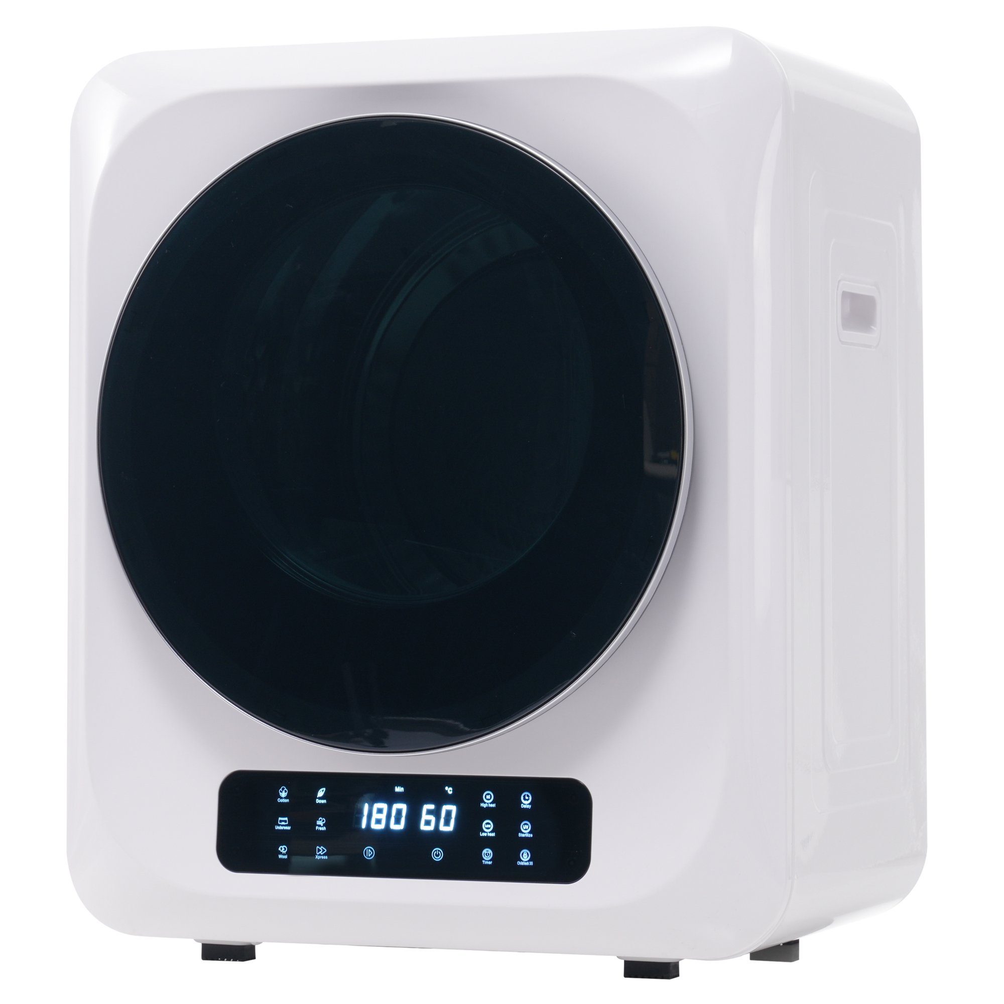 REDOM Ablufttrockner Mini-Wäschetrockner freistehend/hängend Mit UV-Sterilisation und LED-Display, 2.5 kg, Belüfteter Wäschetrockner mit Timer und 6 Programme