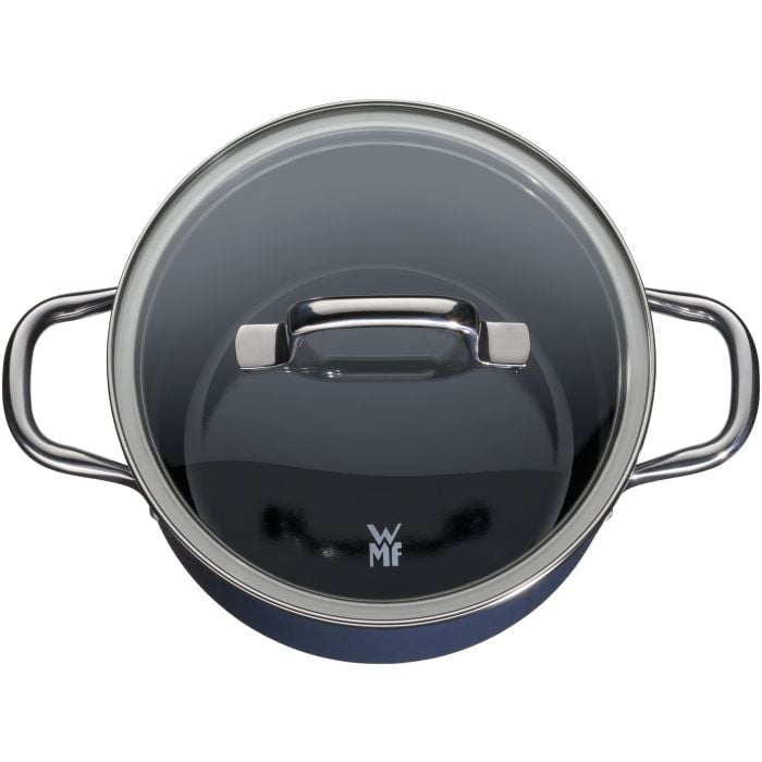 WMF Fusiontec Essential Kochtopf mit Deckel, 16cm Blueberry