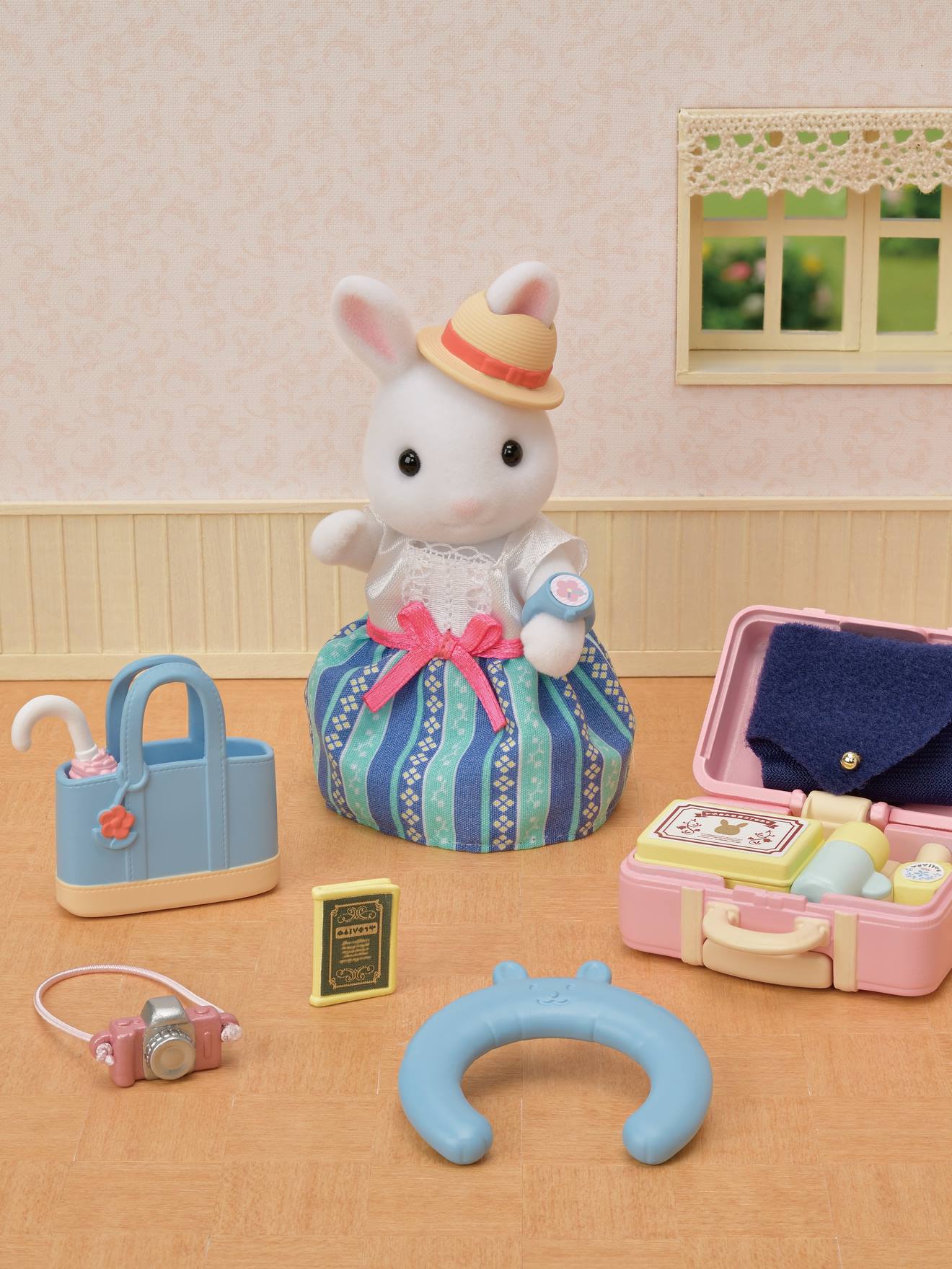 La maman lapin neige et sa valise de week-end