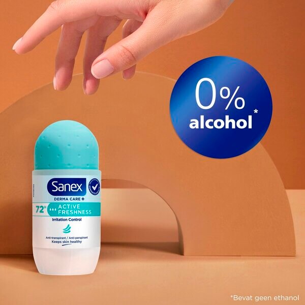 Sanex Derma Care  Active Freshness 72h Antitranspirant Deodorant Roller 53ml - Alle huidtypes