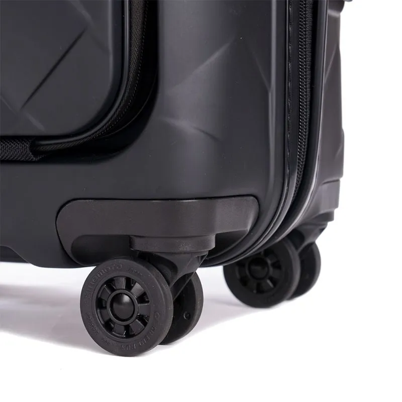 Stratic Leather&More - Hartschalen-Koffer S (mit Vortasche) - Matt Black