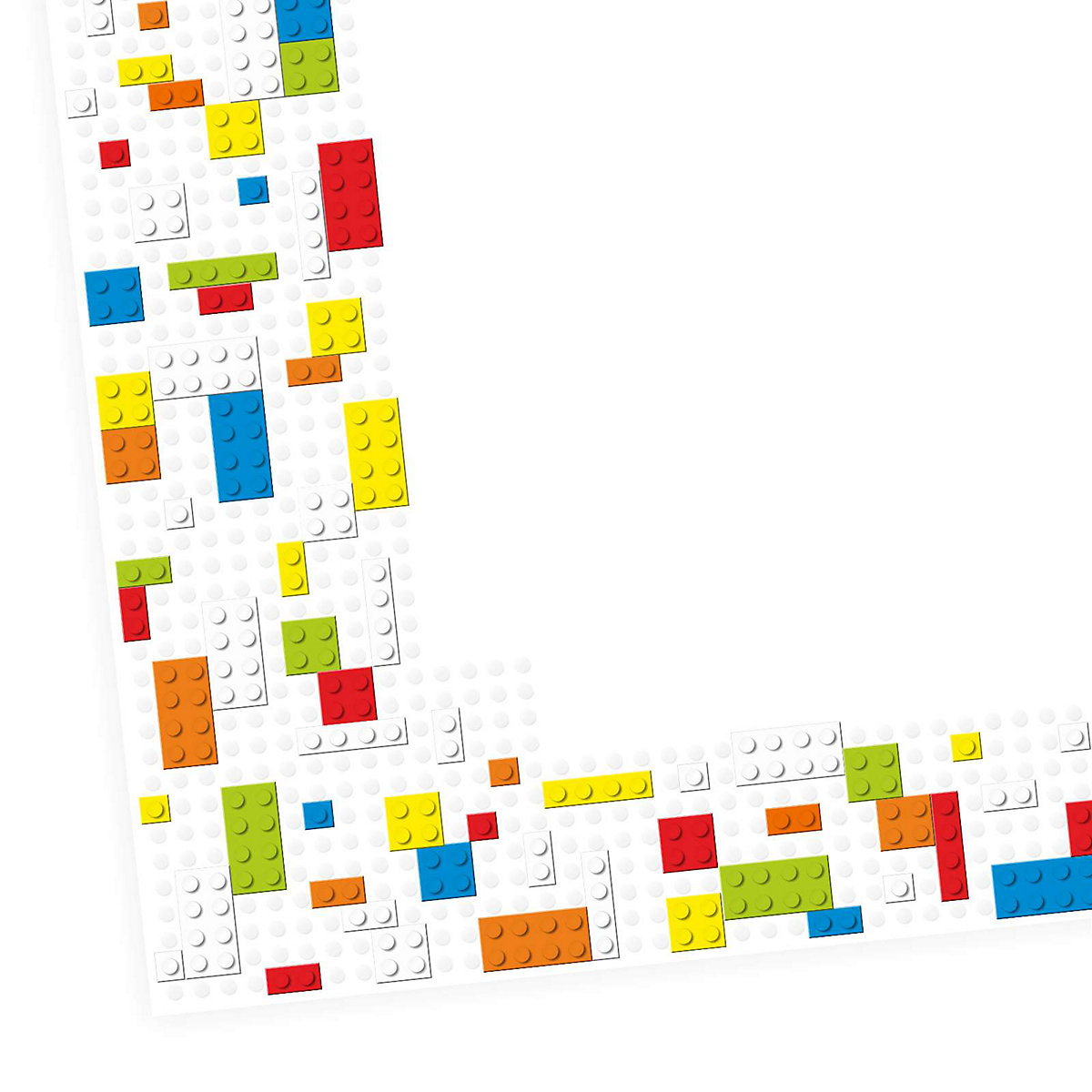 Papierunterlage A2 Schreibtischunterlage Bausteine bunt Schreibtischunterlagen